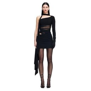 NWT H&M x Mugler One Shoulder dress size L